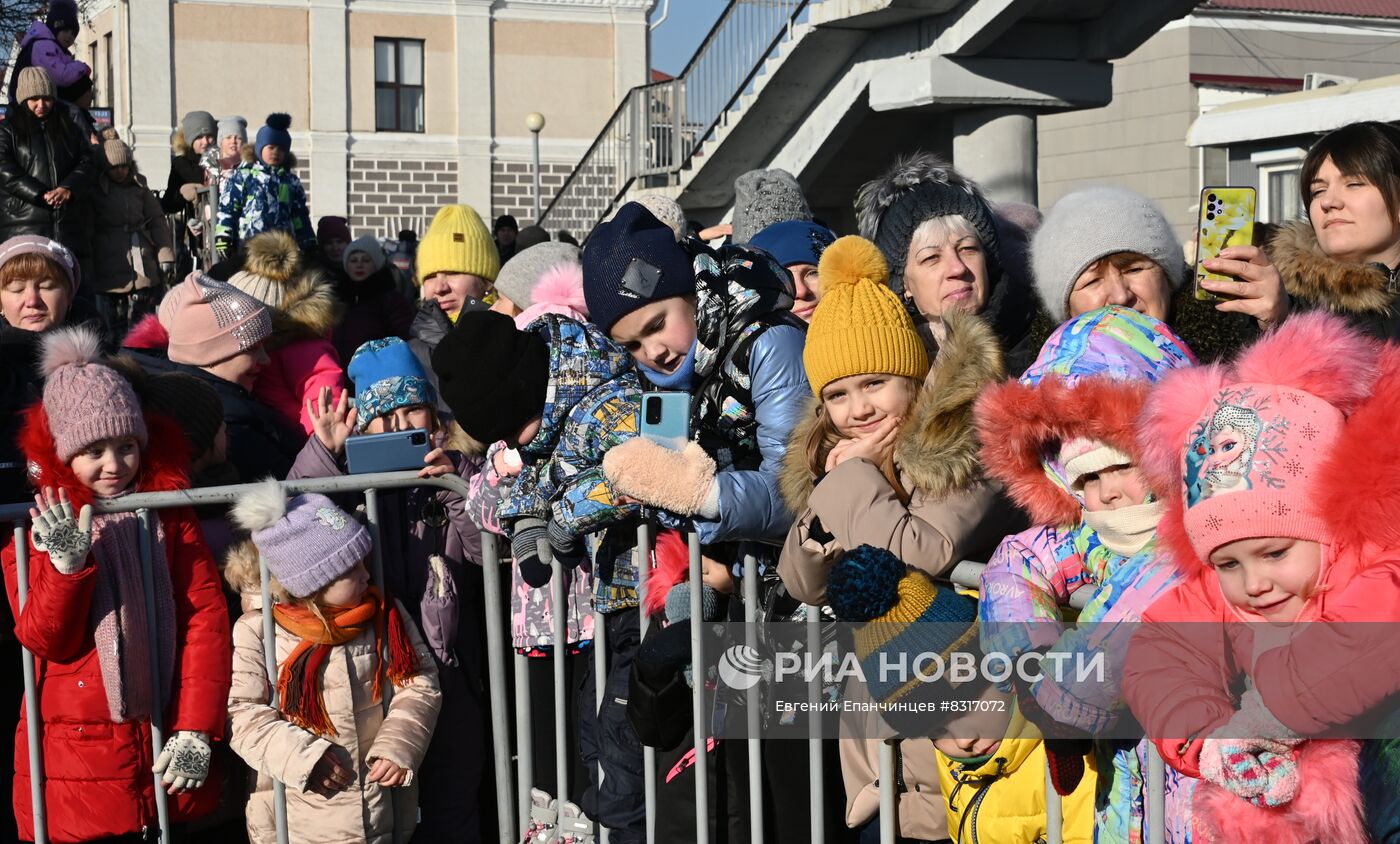 Прибытие поезда Деда Мороза в Читу