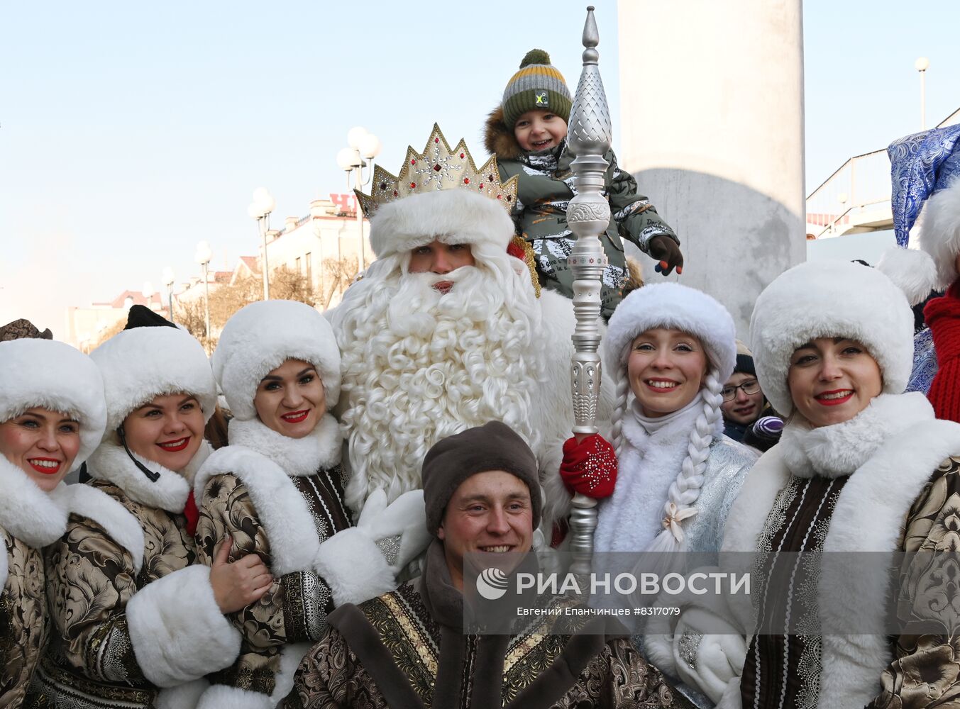 Прибытие поезда Деда Мороза в Читу