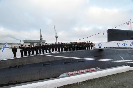 Принятие подлодки "Уфа" в состав ВМФ России