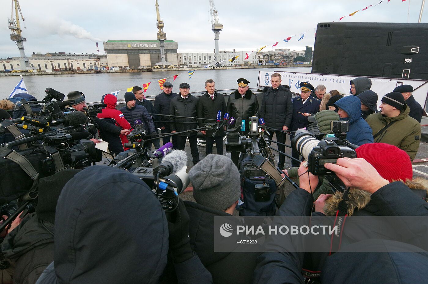 Принятие подлодки "Уфа" в состав ВМФ России