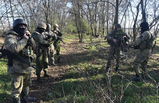 Военнослужащие ЮВО на позициях на Запорожском направлении