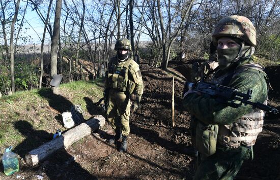 Военнослужащие ЮВО на позициях на Запорожском направлении