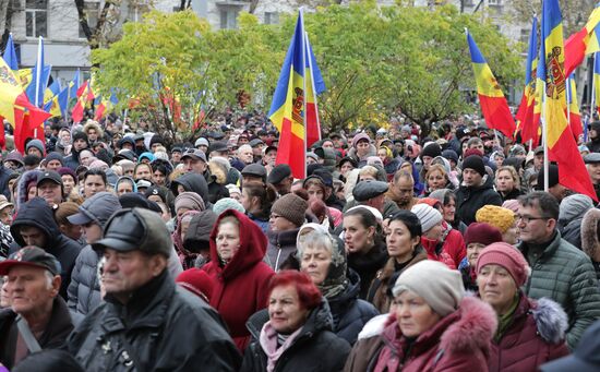 Протест оппозиции в Кишиневе