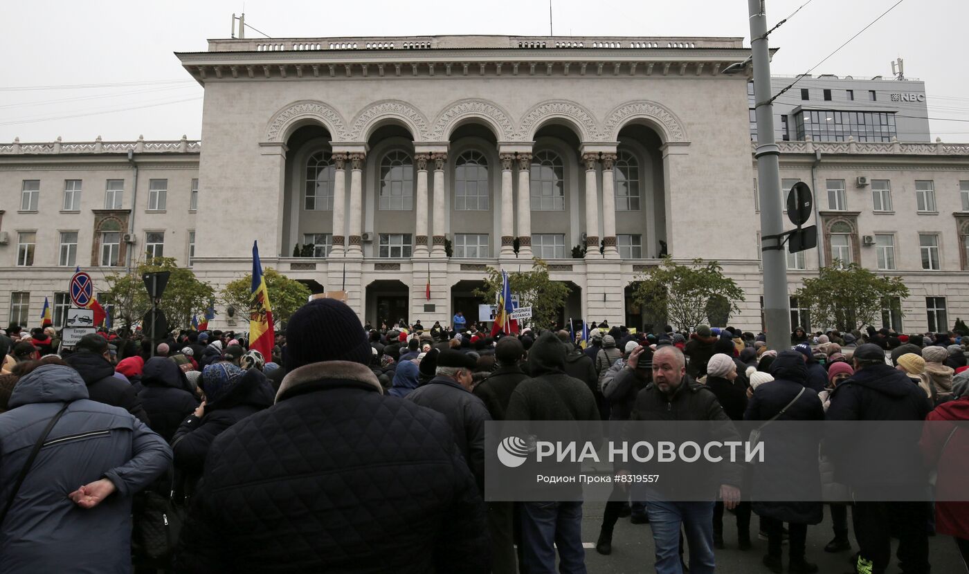 Протест оппозиции в Кишиневе