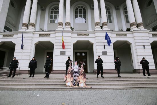 Протест оппозиции в Кишиневе