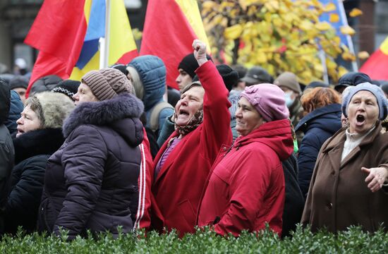 Протест оппозиции в Кишиневе
