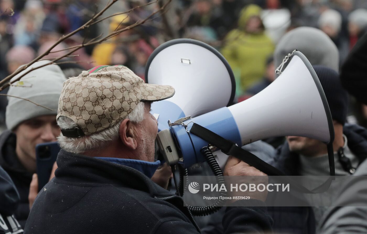 Протест оппозиции в Кишиневе