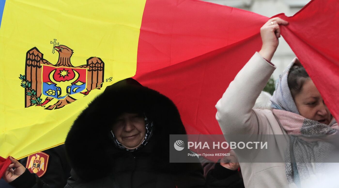 Протест оппозиции в Кишиневе