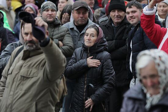 Протест оппозиции в Кишиневе