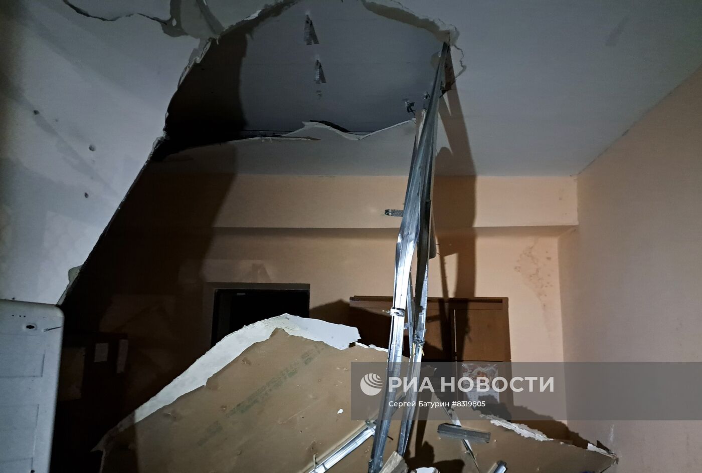 Последствия обстрела Донецка