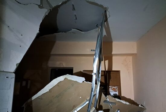 Последствия обстрела Донецка