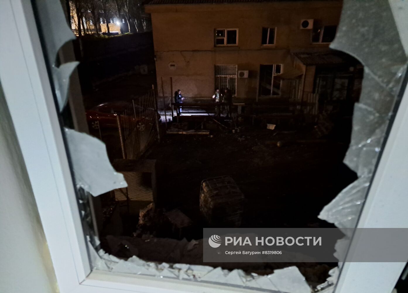 Последствия обстрела Донецка