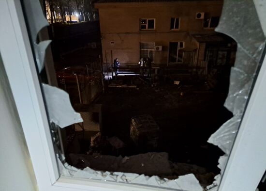 Последствия обстрела Донецка