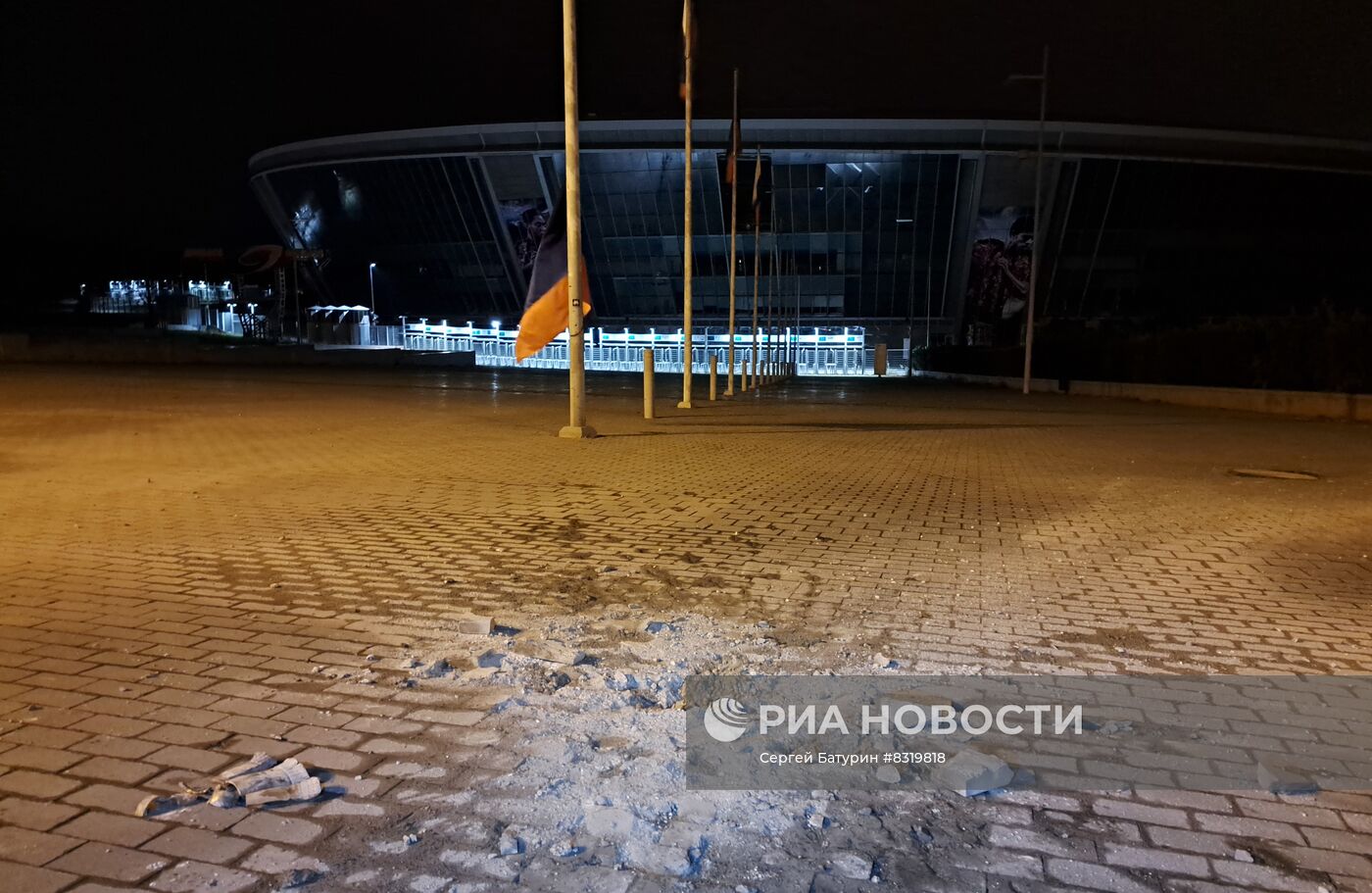 Последствия обстрела Донецка