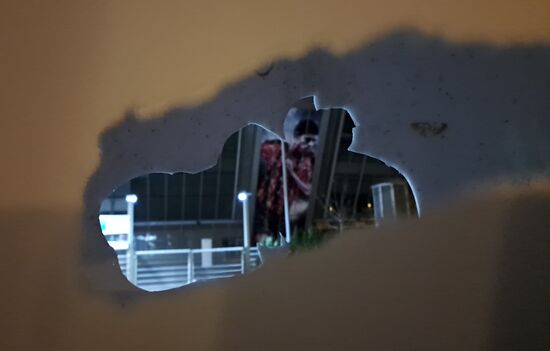 Последствия обстрела Донецка