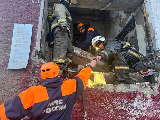 Взрыв газа в жилом доме на Сахалине