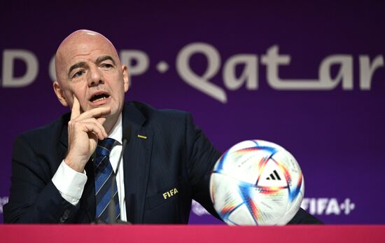 Футбол. ЧМ-2022. Пресс-конференция президента FIFA Д. Инфантино