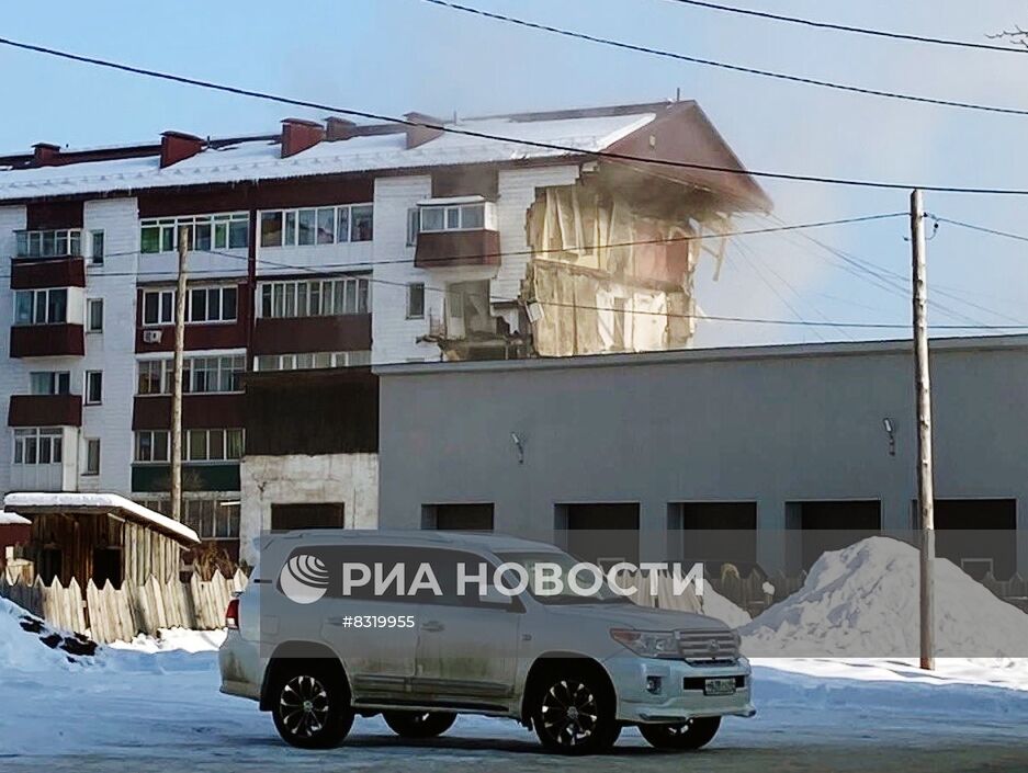 Взрыв газа в жилом доме на Сахалине