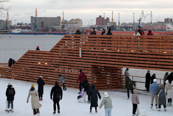 Открытие катков в Санкт-Петербурге