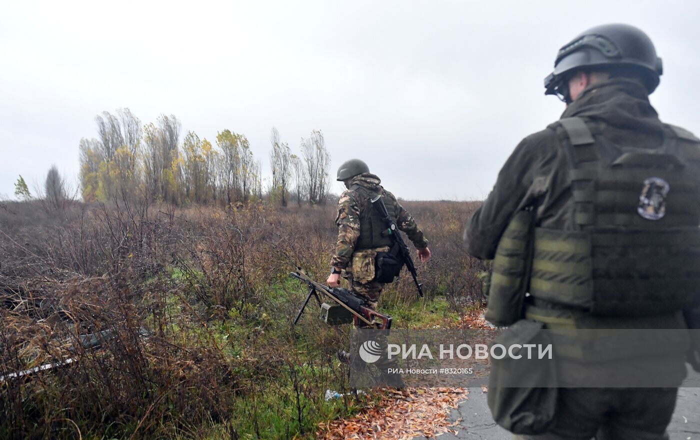 Позиции добровольческого батальона "Крым" на Запорожском направлении