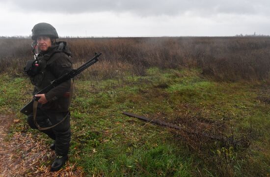 Позиции добровольческого батальона "Крым" на Запорожском направлении