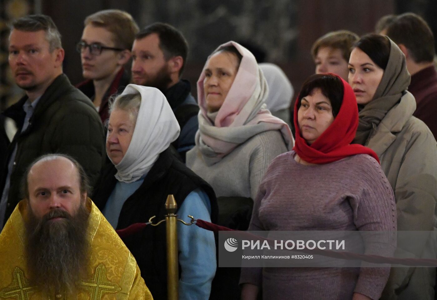 Торжественное богослужение в Храме Христа Спасителя в Москве