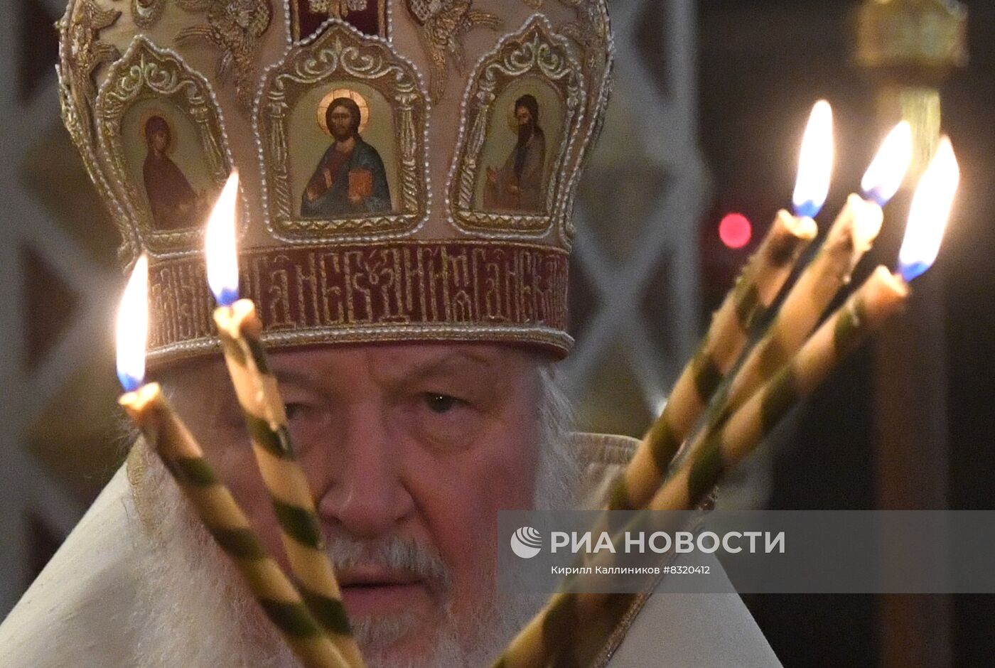 Торжественное богослужение в Храме Христа Спасителя в Москве