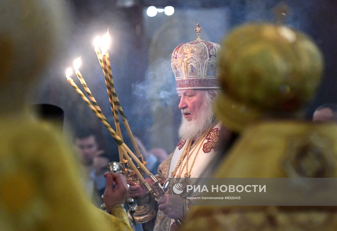 Торжественное богослужение в Храме Христа Спасителя в Москве