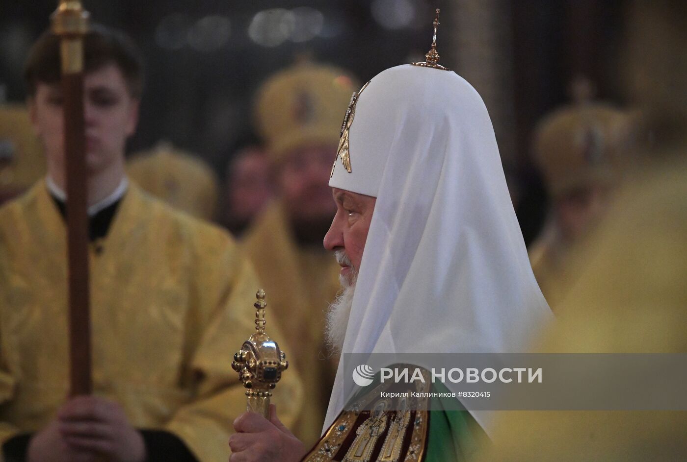 Торжественное богослужение в Храме Христа Спасителя в Москве