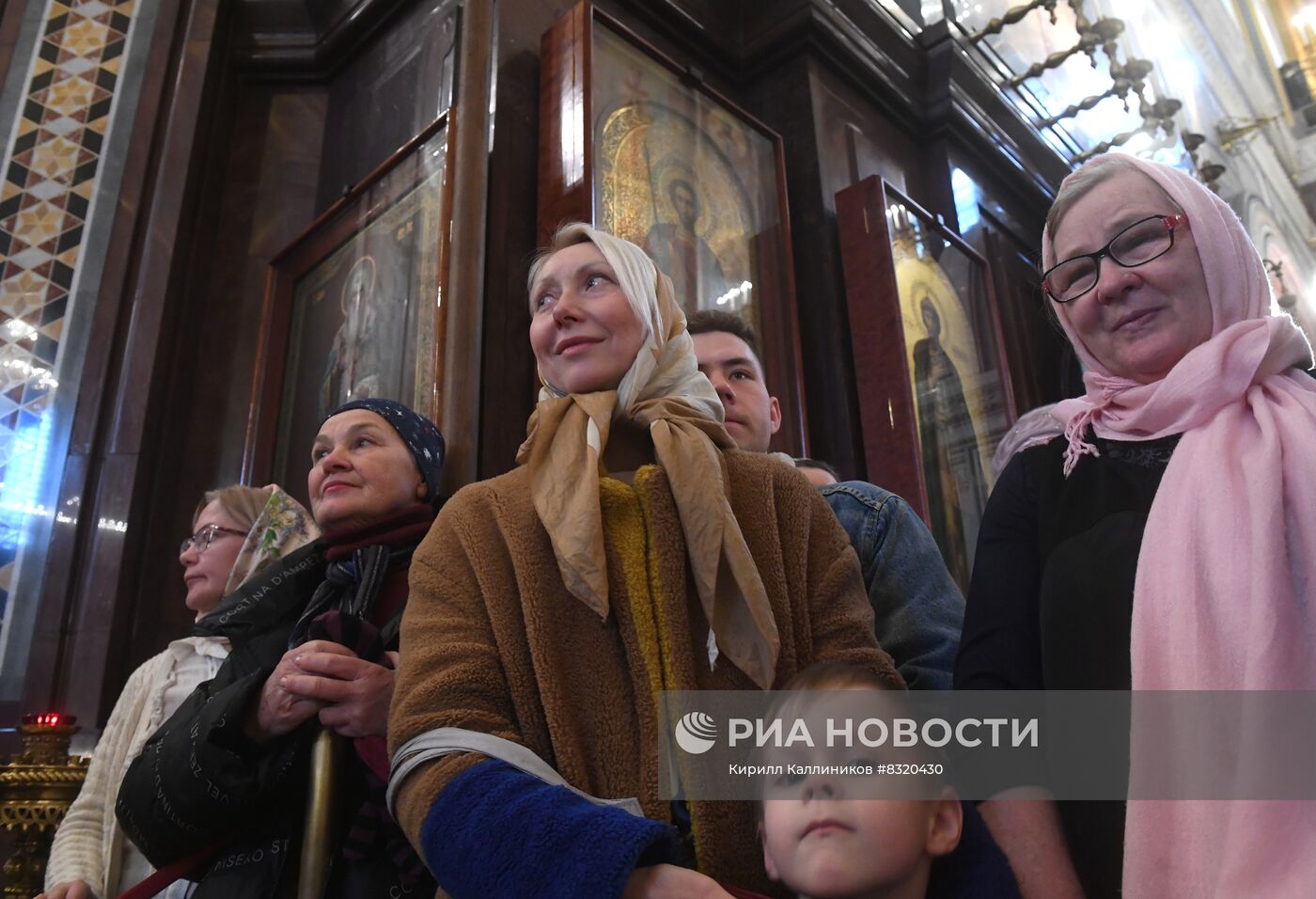 Торжественное богослужение в Храме Христа Спасителя в Москве