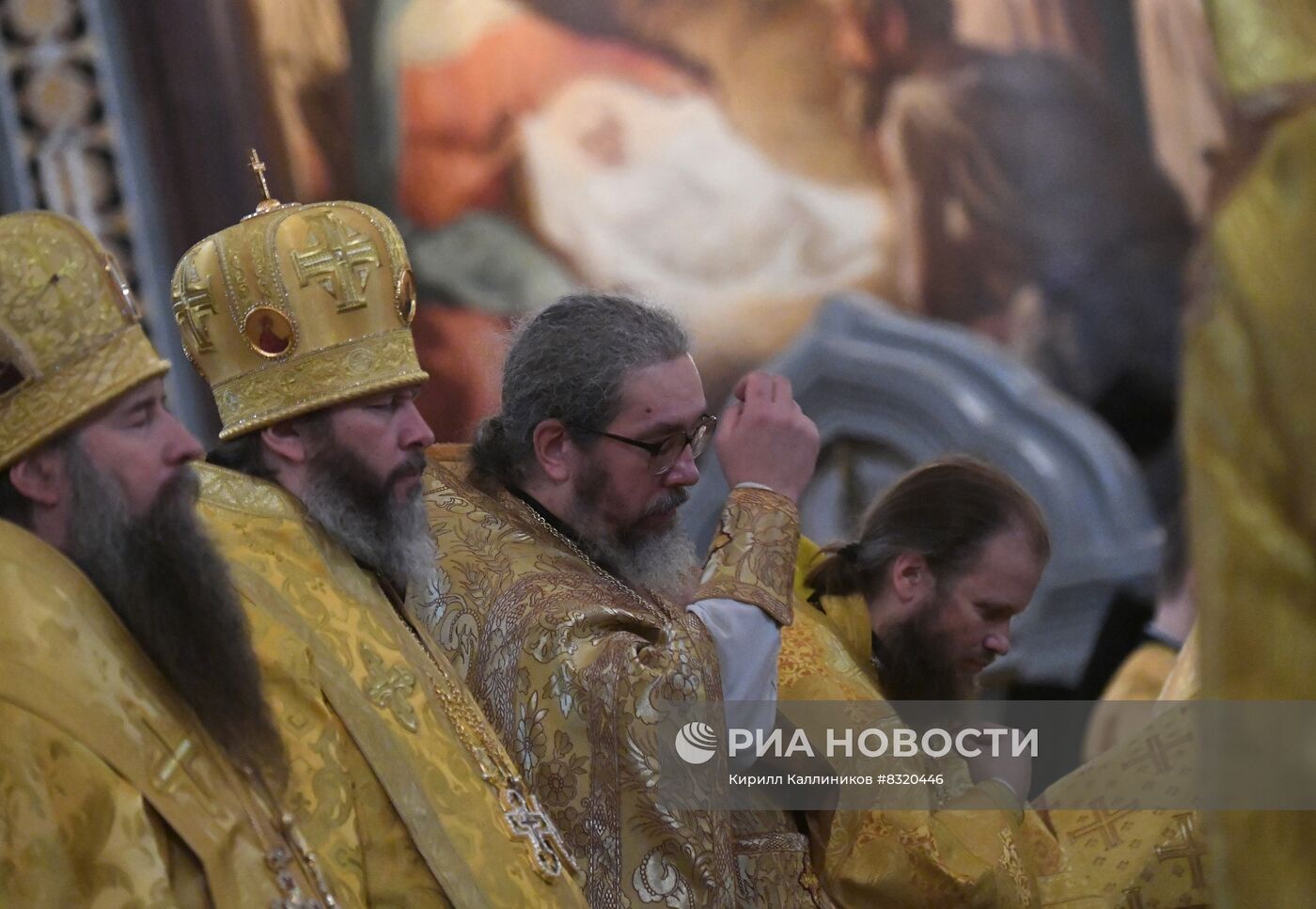 Торжественное богослужение в Храме Христа Спасителя в Москве