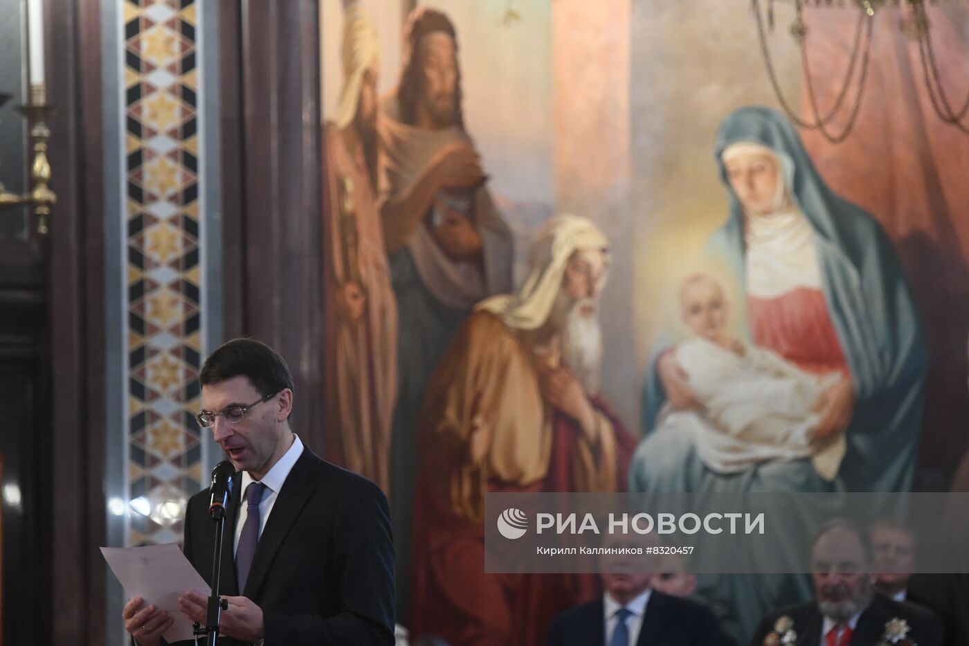 Торжественное богослужение в Храме Христа Спасителя в Москве