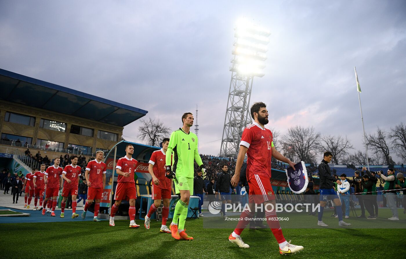 Футбол. Товарищеский матч. Узбекистан - Россия