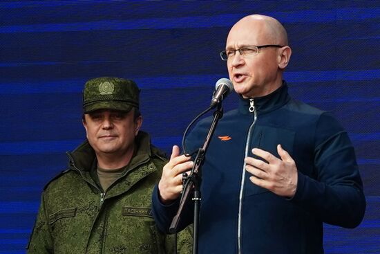 Открытие восстановленного мемориала "Князь Игорь" в ЛНР