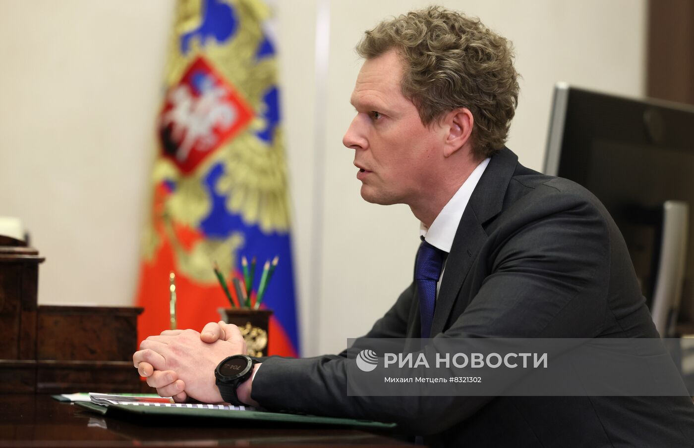 Президент РФ В. Путин встретился с руководителем ФНС Д. Егоровым