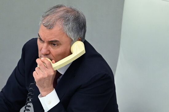 Пленарное заседание Госдумы РФ