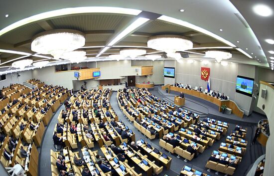 Пленарное заседание Госдумы РФ