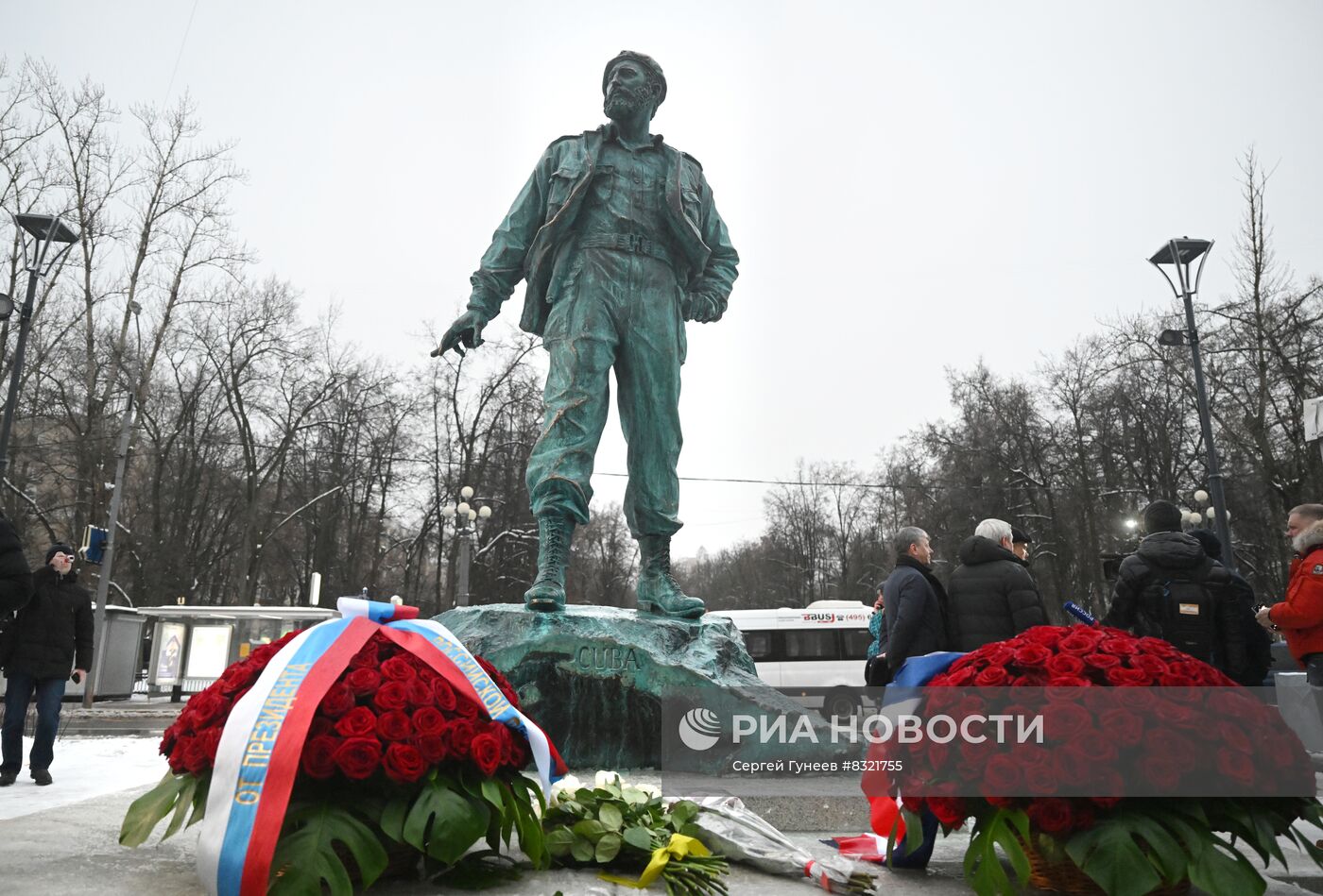 Президенты России и Кубы В. Путин и М. Диас-Канель приняли участие в открытии памятника Фиделю Кастро