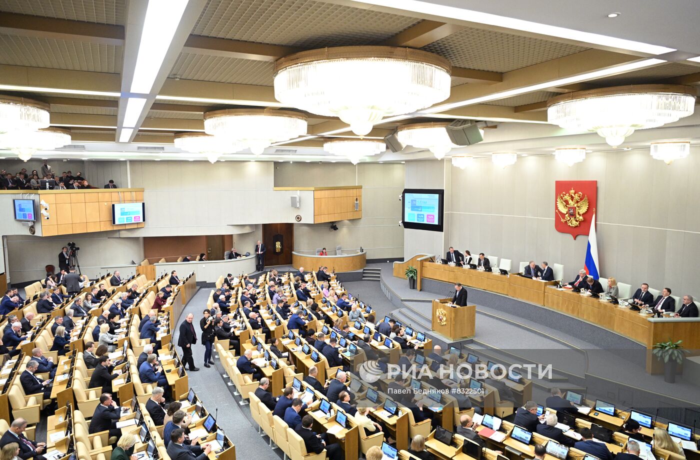 Пленарное заседание Госдумы РФ