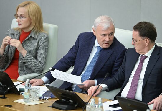 Пленарное заседание Госдумы РФ