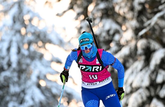 Биатлон. Кубок России. Женщины. Спринт