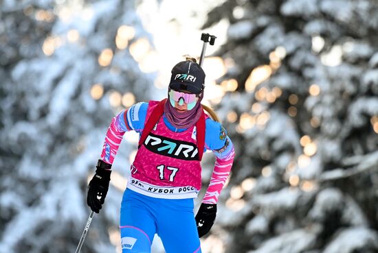Биатлон. Кубок России. Женщины. Спринт