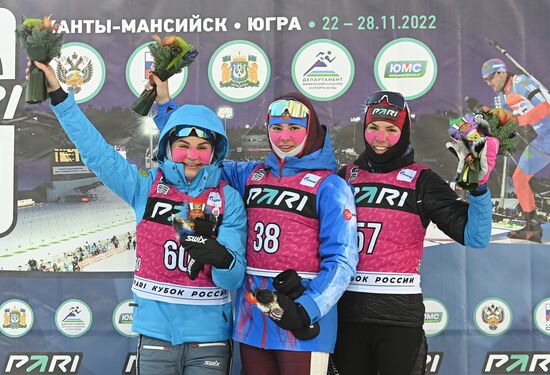 Биатлон. Кубок России. Женщины. Спринт