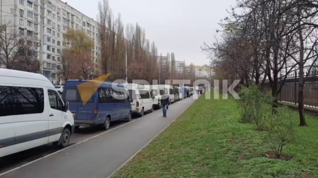 В Кишиневе протест транспортников