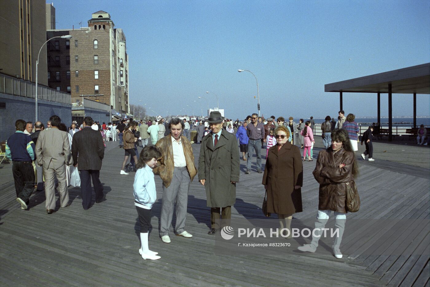 Район Брайтон-Бич в Нью-Йорке