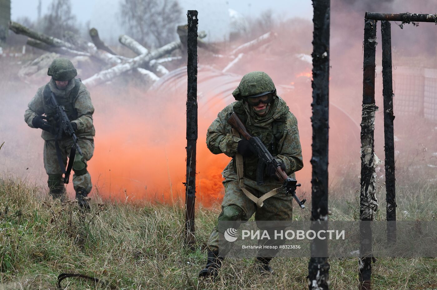 Прохождение психологической полосы морскими пехотинцами в Калининграде