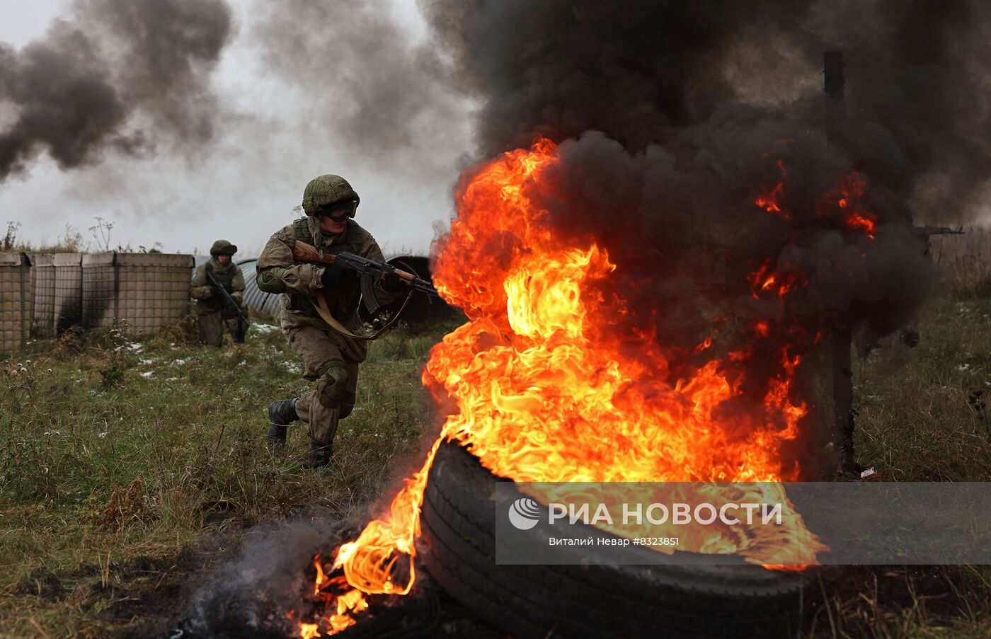 Прохождение психологической полосы морскими пехотинцами в Калининграде