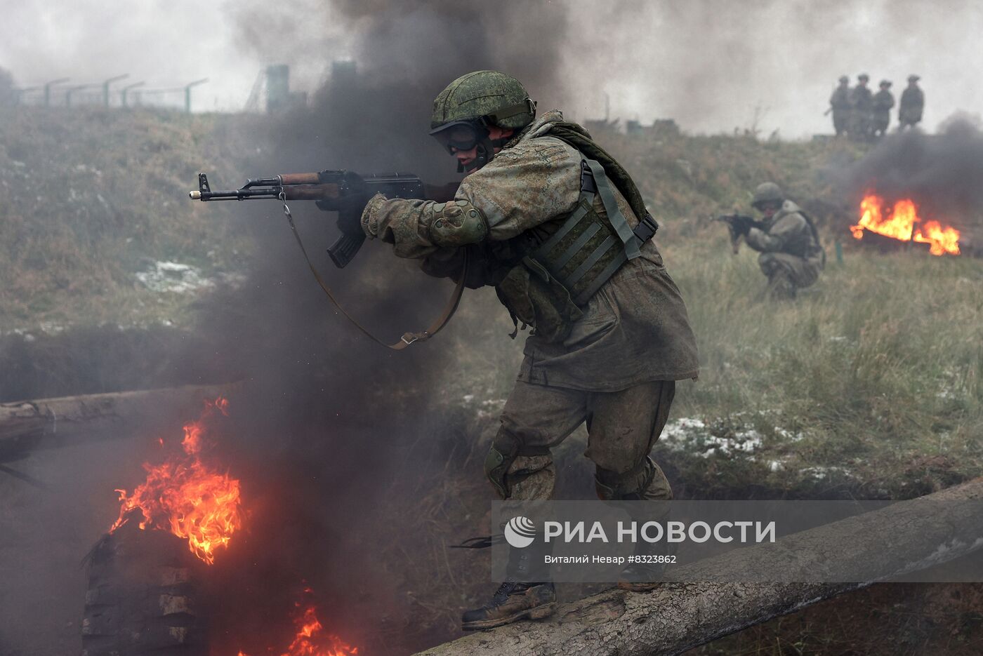 Прохождение психологической полосы морскими пехотинцами в Калининграде