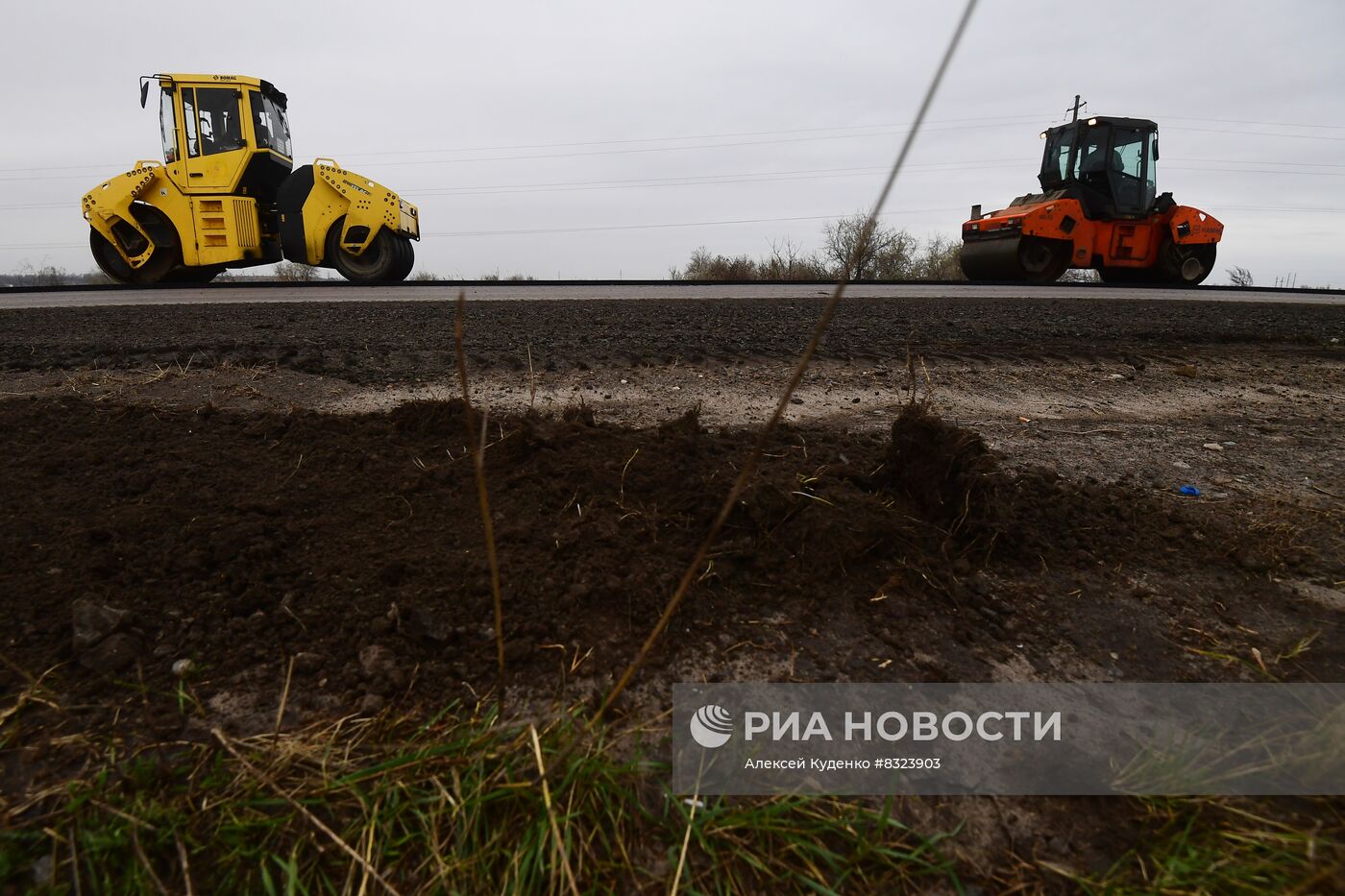 Ремонт объездной дороги вокруг Мелитополя