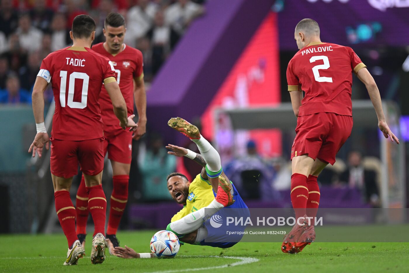 Футбол. Чемпионат мира. Матч Бразилия - Сербия